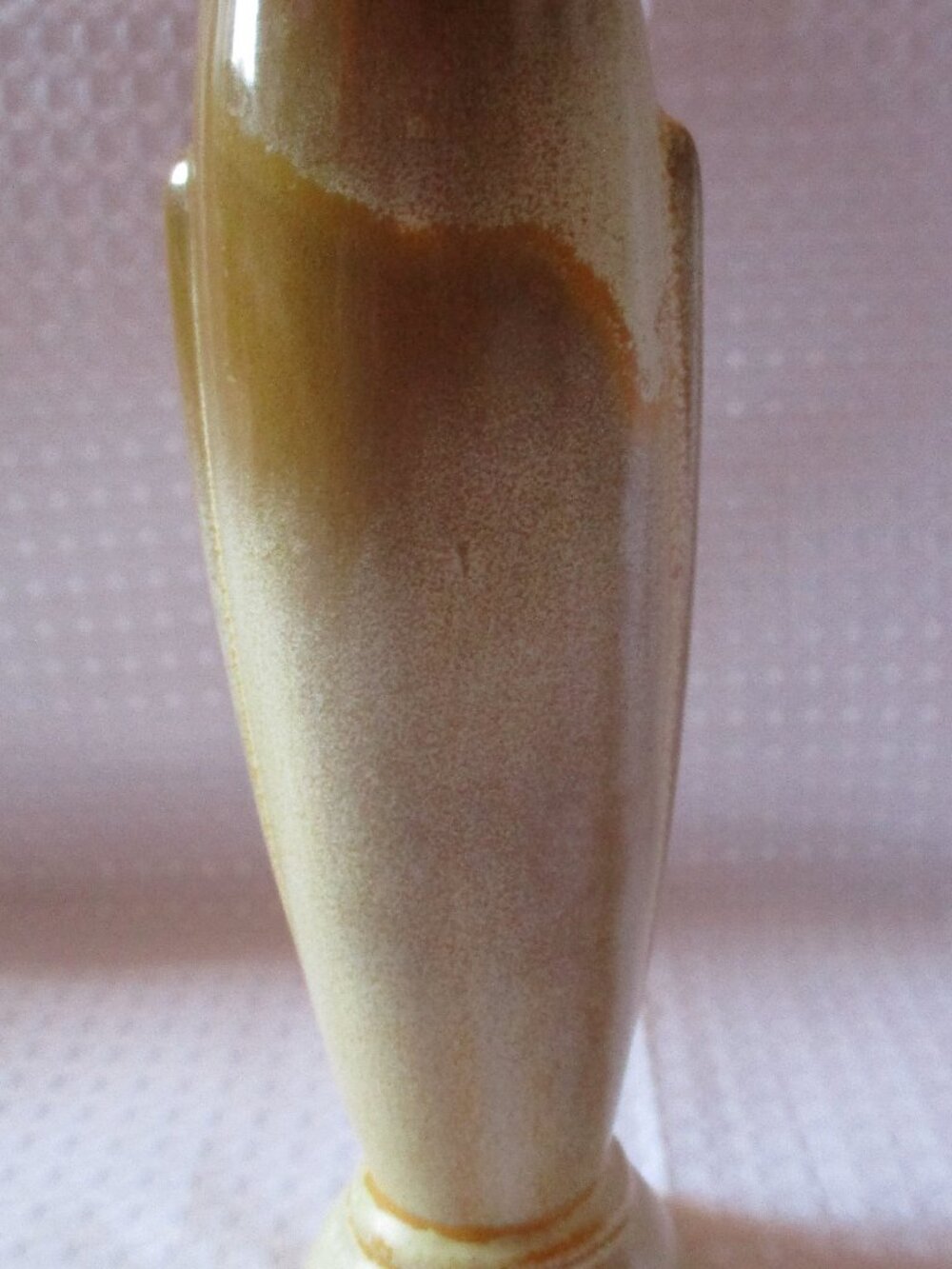 Vintage Frankoma Plainsman Art Deco Crocus Bud Gloss Glazed Vase #43 8"